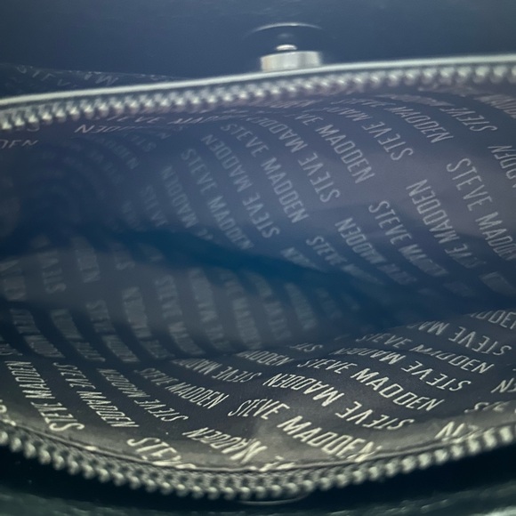 Steve Madden Black Handbag with Texture NWT - Picture 9 of 13